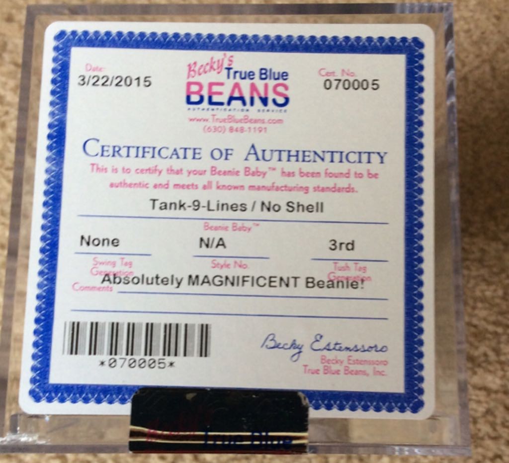 Tank the Armadillo (“Boarder”) (4/3)  plush collectible - Main Image 2