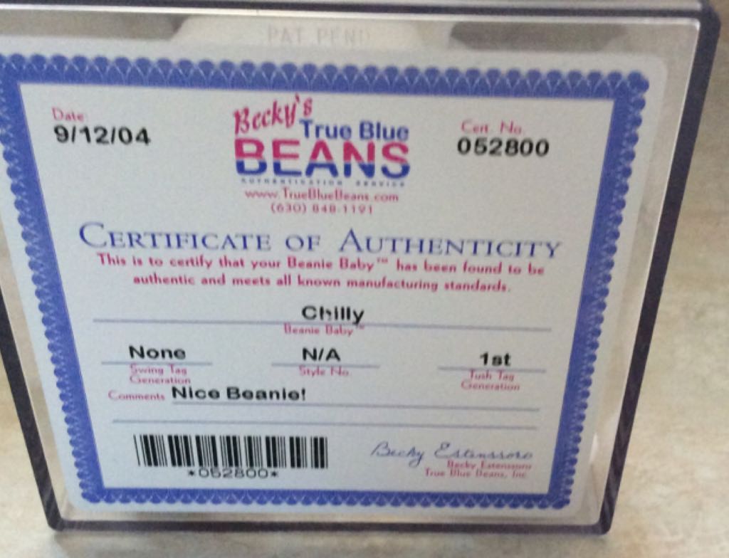 Chilly the Polar Bear  (United States) plush collectible - Main Image 2