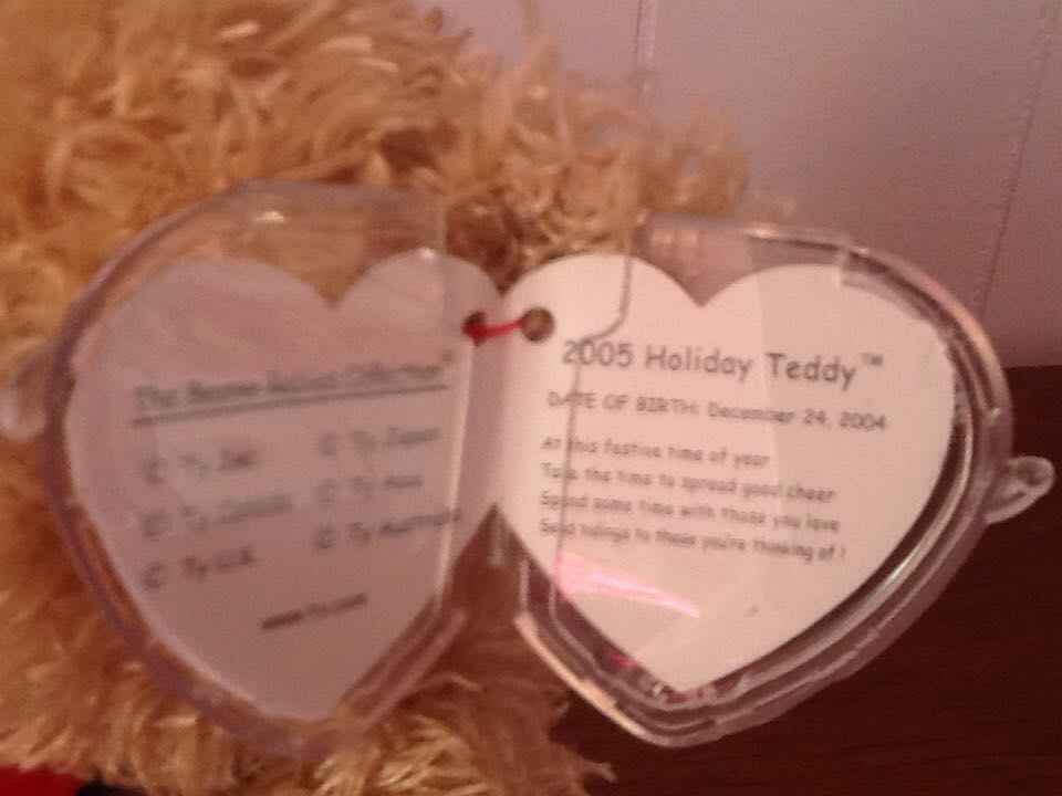 2005 Holiday Teddy Bear Christmas  plush collectible - Main Image 2