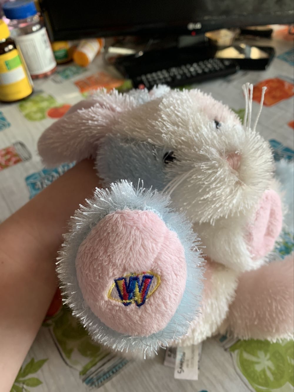 Webkinz Cotton Candy Bunny  plush collectible - Main Image 2