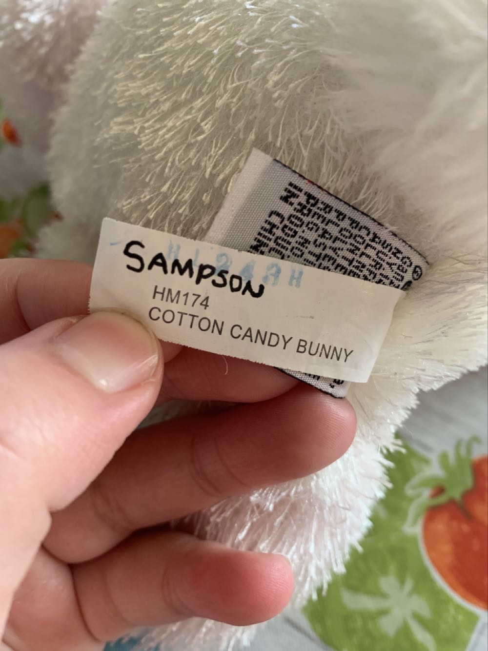 Webkinz Cotton Candy Bunny  plush collectible - Main Image 3