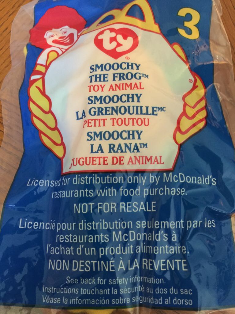 1999 McDonald’s Smoochy The Frog  plush collectible - Main Image 2