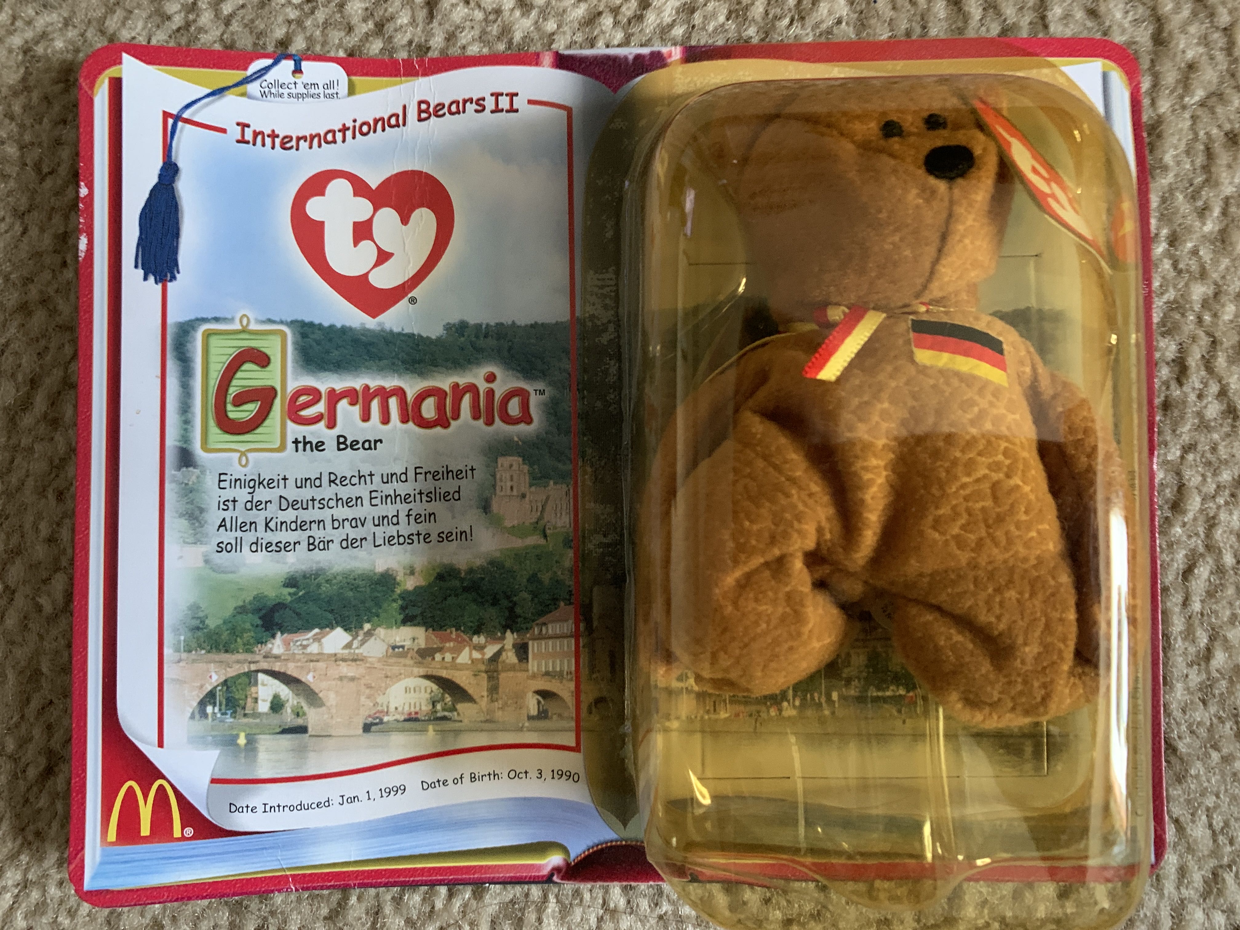 2000 McDonald’s Germania The Bear  (United States) plush collectible - Main Image 3