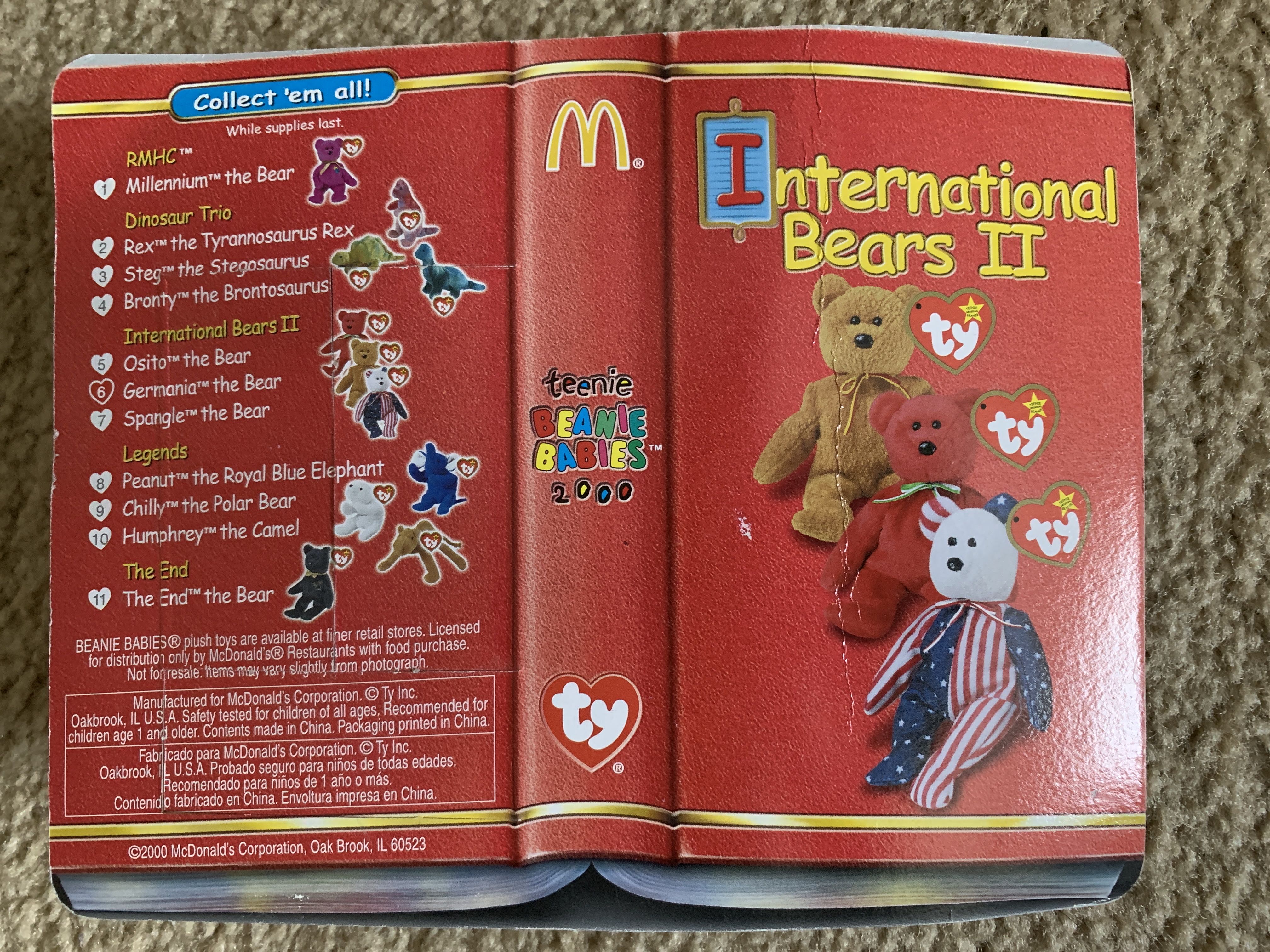 2000 McDonald’s Germania The Bear  (United States) plush collectible - Main Image 4