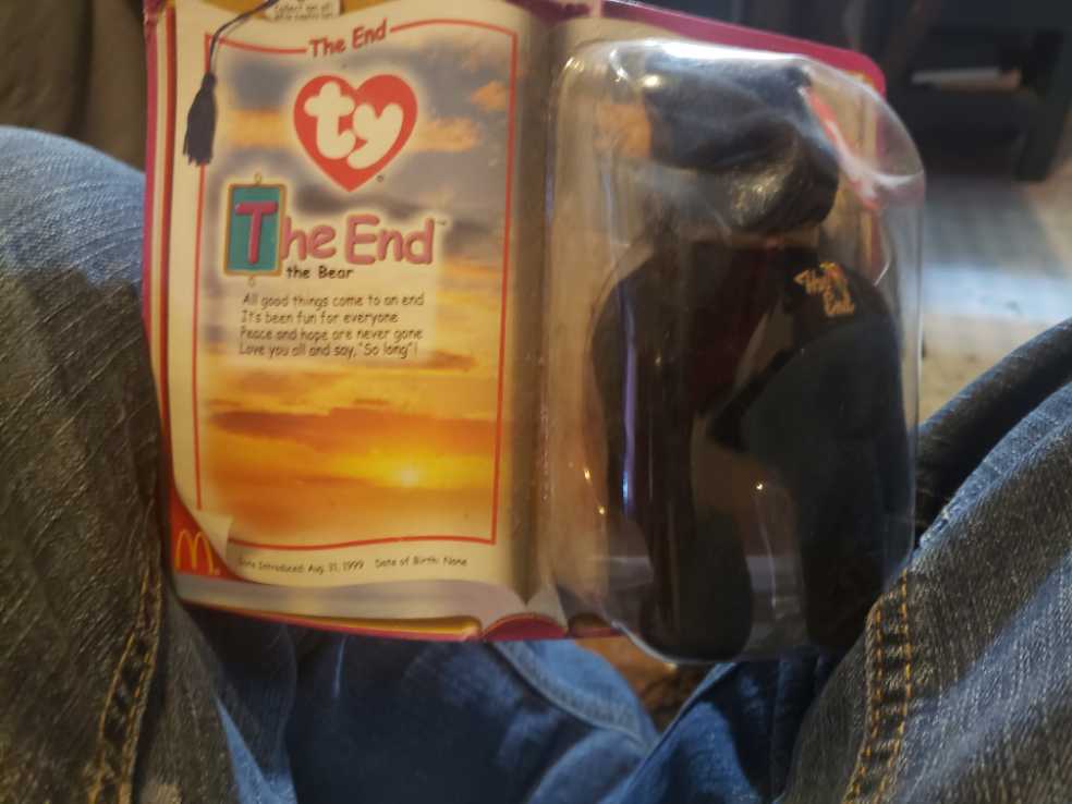 2000 McDonald’s The End The Bear  plush collectible - Main Image 3