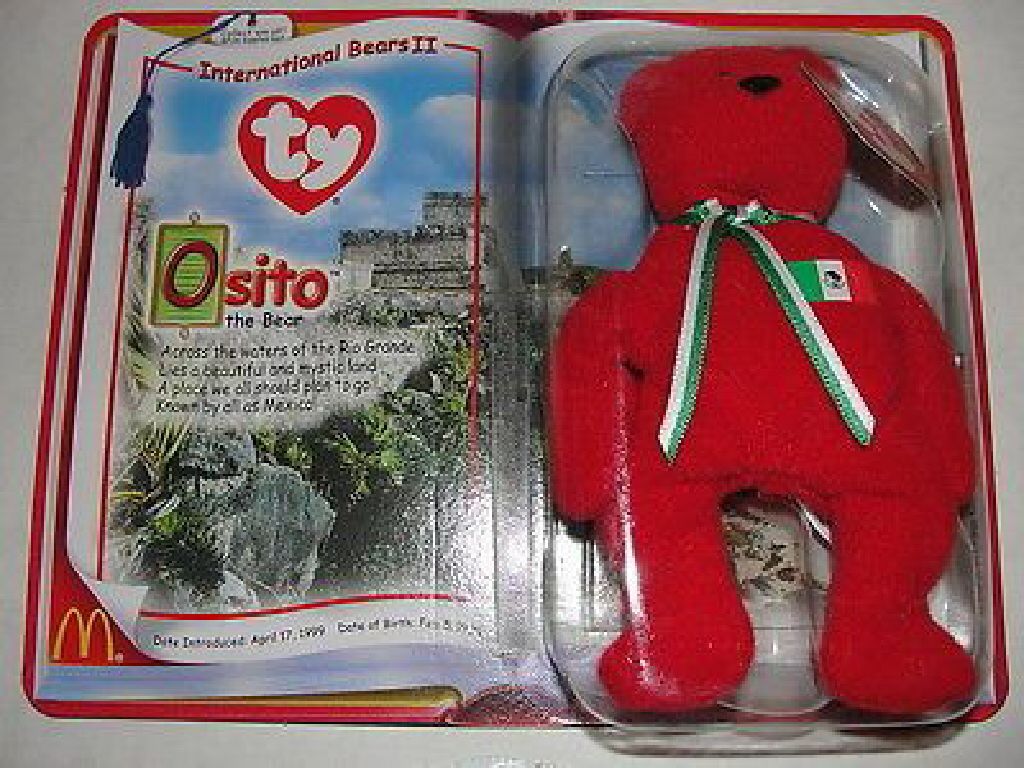 Teenie Beanie Babies Clubhouse Mcdonalds Bag