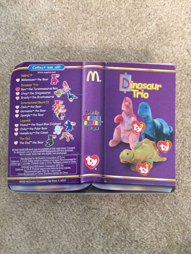 2000 McDonald’s Rex The Tyrannosadaurus  (United States) plush collectible - Main Image 2