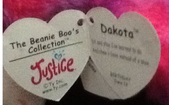 Beanie Boos - Dakota The Dog  plush collectible [Barcode 008421361663] - Main Image 2