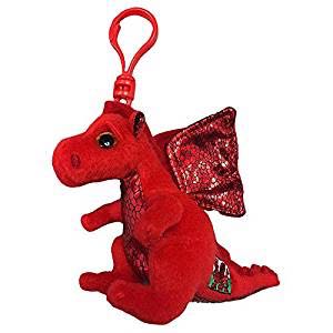 Y Ddraig Go home Red Dragging Clip  plush collectible [Barcode 008421366279] - Main Image 1
