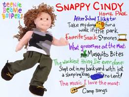Snappy Cindy Teenie Beanie Bopper  plush collectible [Barcode 008421003150] - Main Image 1