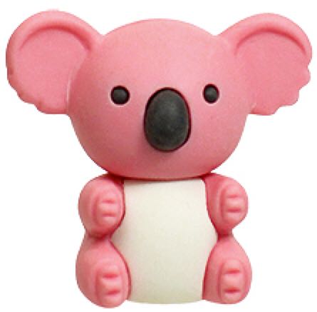 Eraserz Aussie the koala pink  plush collectible - Main Image 2
