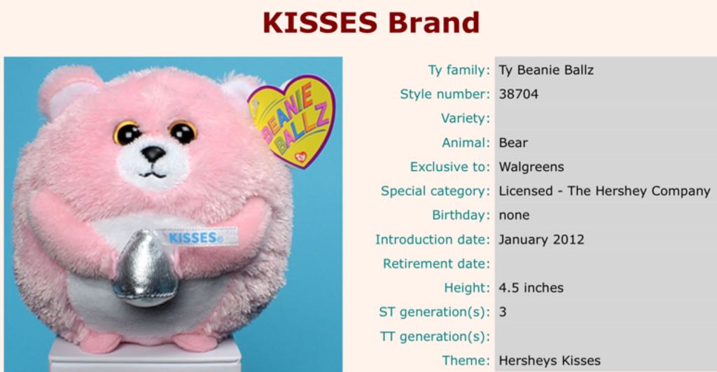 Ballz Kisses   plush collectible - Main Image 2