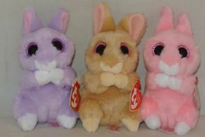 Basket Beanies - April the Bunny Rabbit  plush collectible - Main Image 2