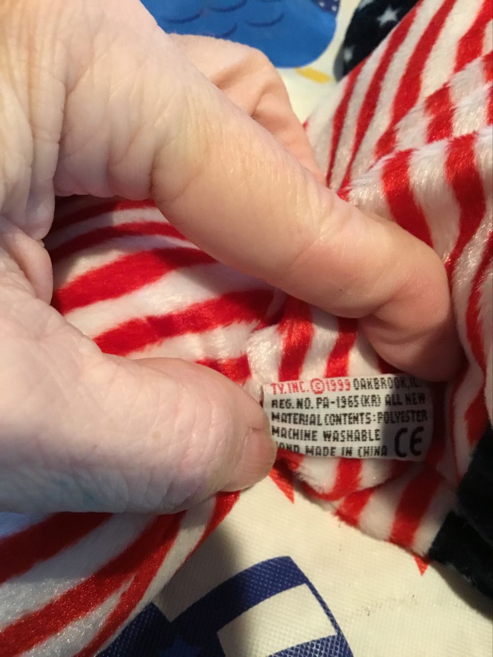 Sparkler The Bear  🐻 🇺🇸  plush collectible [Barcode 008421031153] - Main Image 4