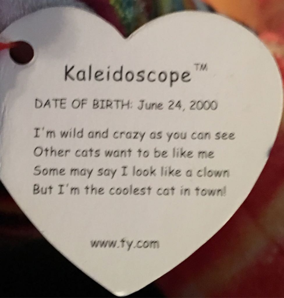 Kaleidoscope The Cat  (United States) plush collectible [Barcode 008421043484] - Main Image 2