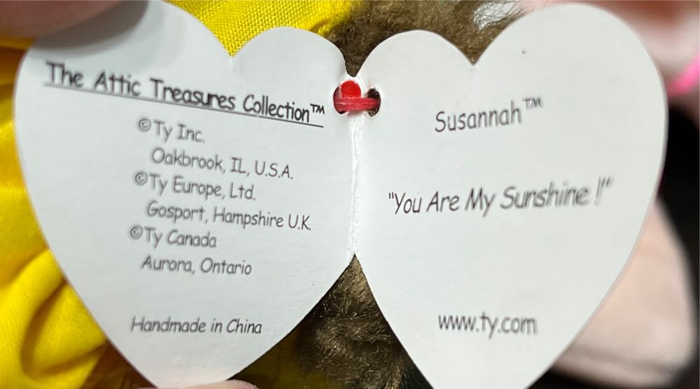 SUSANNAH the Bear 🐻  (China) plush collectible [Barcode 008421060672] - Main Image 3