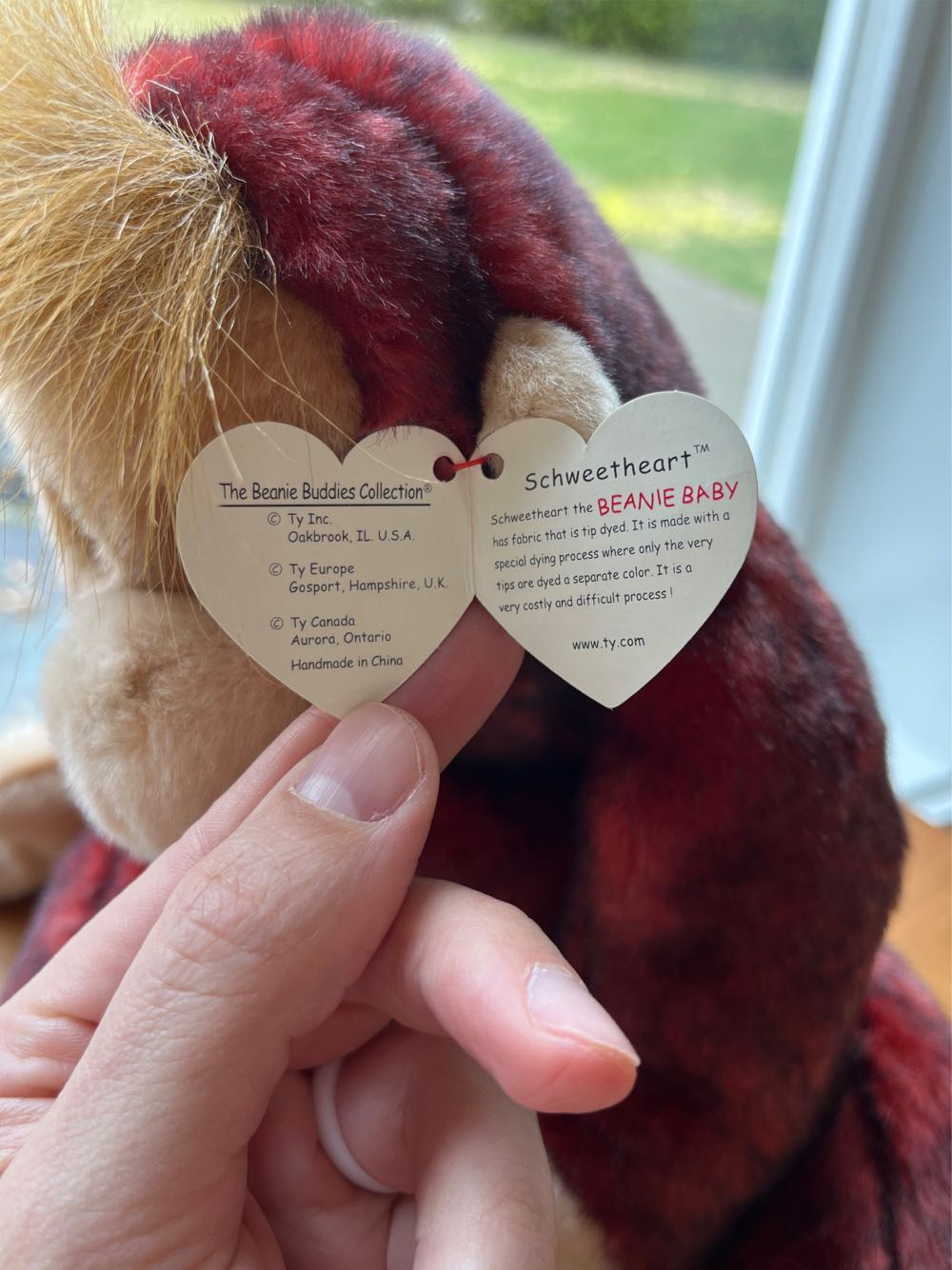 Schweetheart The Monkey (Beanie Buddy)  plush collectible [Barcode 008421093304] - Main Image 2