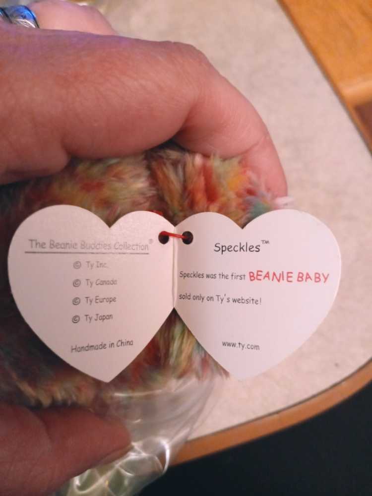 ✅Speckles the Bear  (United States) plush collectible [Barcode 008421095001] - Main Image 2