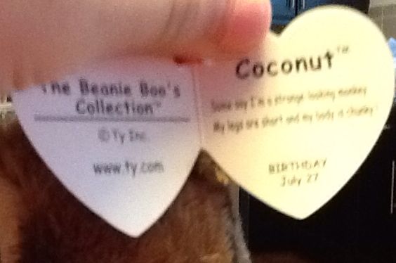 Coconut The Monkey  (United States) plush collectible [Barcode 008421360031] - Main Image 2