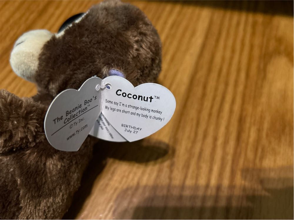 Coconut The Monkey  (United States) plush collectible [Barcode 008421360031] - Main Image 4