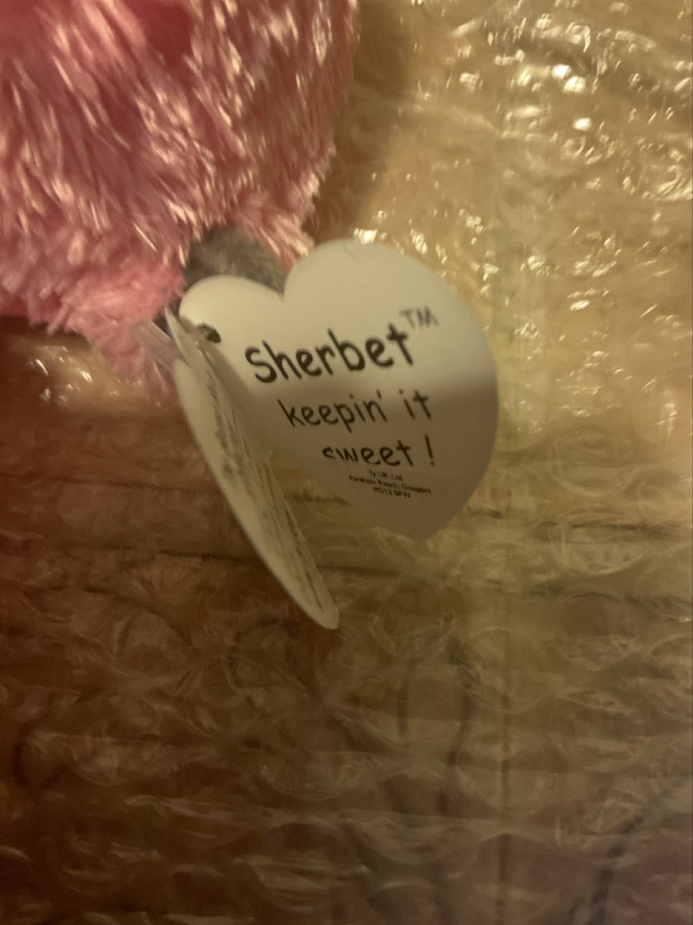 SHERBET the Monkey ( Beanie Baby Size - 6 inch ) (UK Exclusive)  (United States) plush collectible [Barcode 008421360093] - Main Image 4