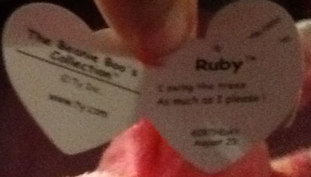 Beanie Boos - Ruby The Monkey  plush collectible [Barcode 008421366033] - Main Image 2