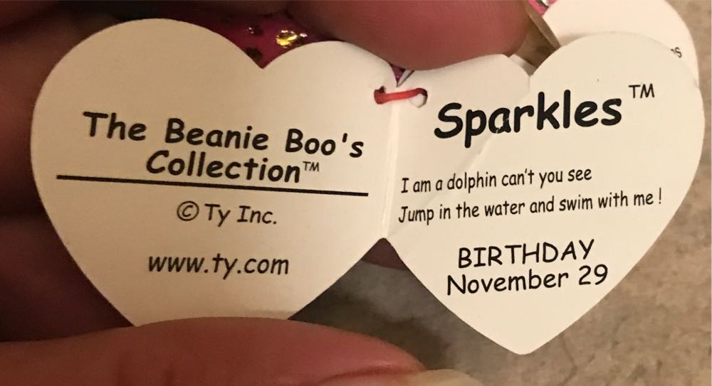 Beanie Boos - Sparkles the Dolphin  plush collectible [Barcode 008421370115] - Main Image 3