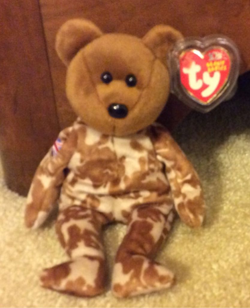 Hero The  Bear - U.K. Flag On Arm  (United Kingdom) plush collectible [Barcode 008421400133] - Main Image 2