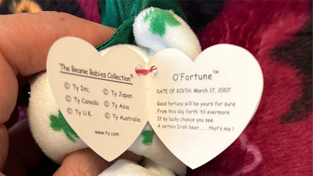 O’Fortune The Bear  plush collectible [Barcode 008421404810] - Main Image 2