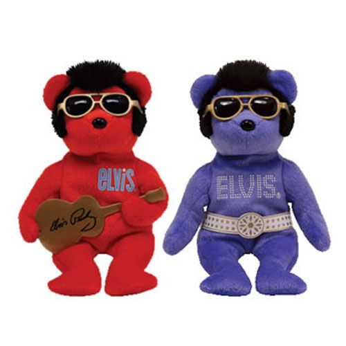 Elvis Presley Bear - Beanie Hawaii  plush collectible [Barcode 008421408047] - Main Image 2