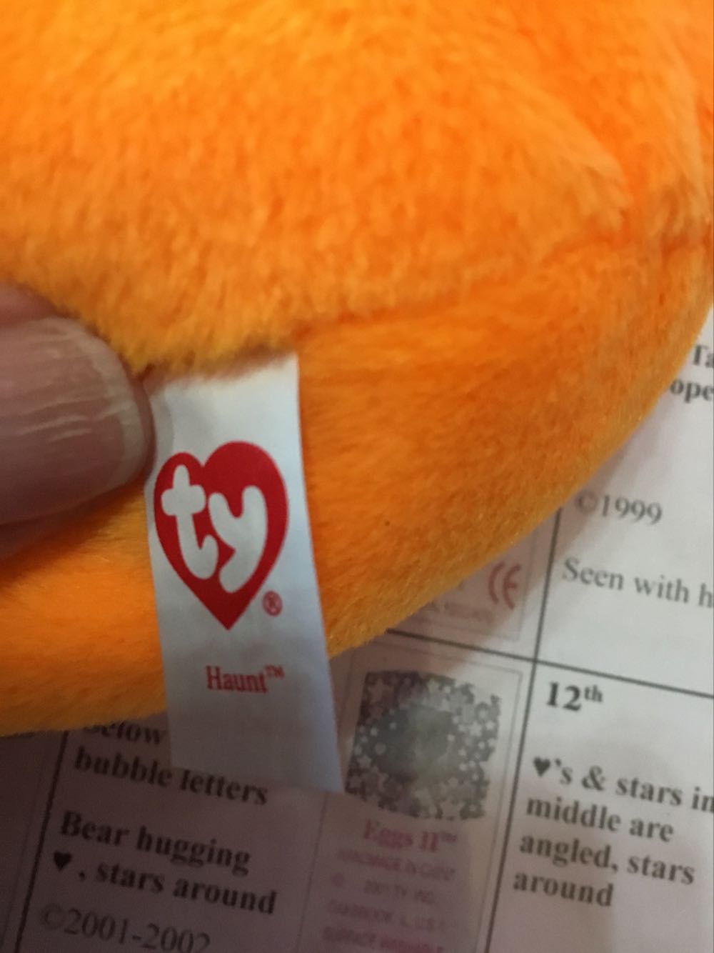 Haunt The Orange Ghost 👻  plush collectible [Barcode 008421409297] - Main Image 2