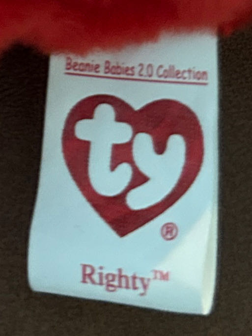 Righty the Elephant (2008)  (United States) plush collectible [Barcode 008421420223] - Main Image 3