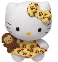 Hello Kitty Safari  plush collectible [Barcode 008421420889] - Main Image 1