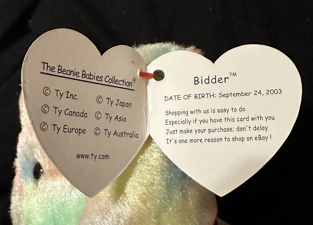 Bidder The eBay Bear  plush collectible - Main Image 2