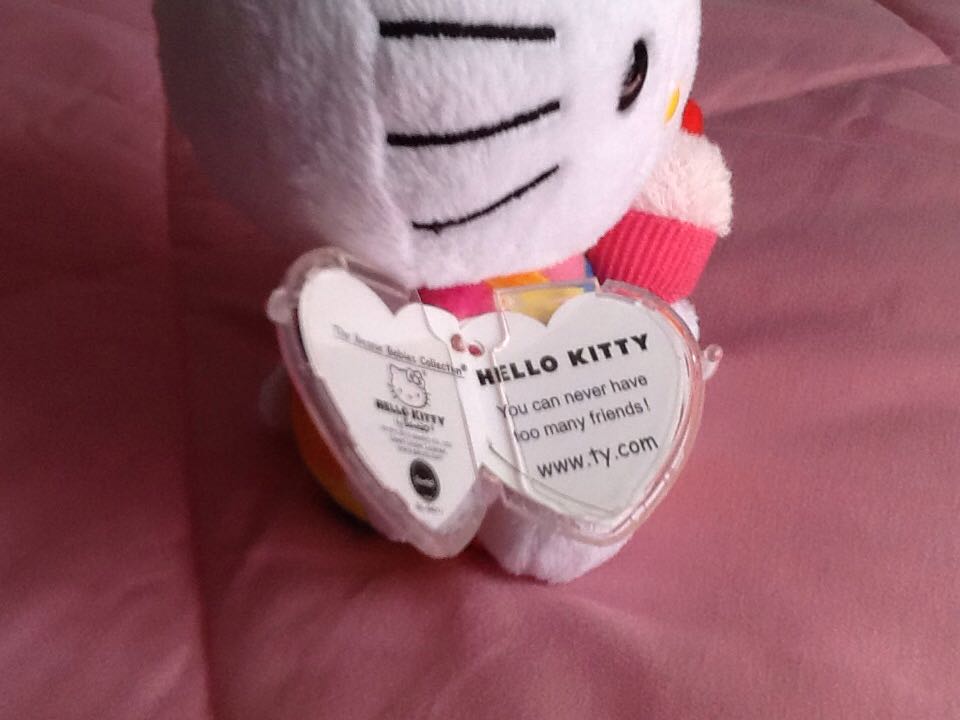 Hello Kitty Rainbow W/ Cupcake  plush collectible - Main Image 2