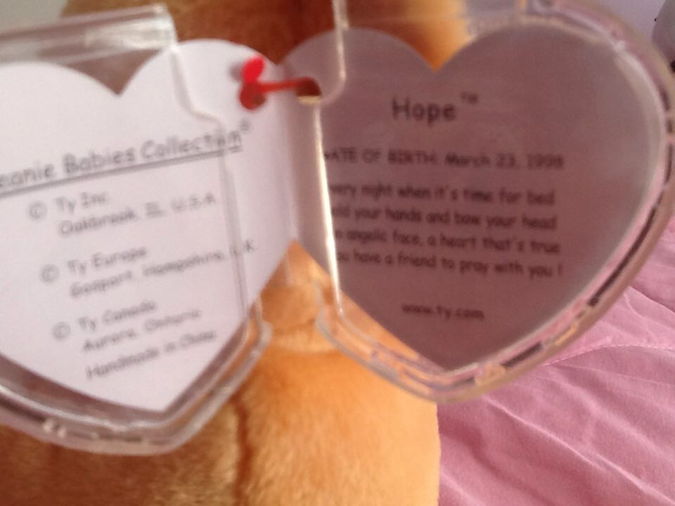 Hope The Praying Bear  plush collectible - Main Image 2