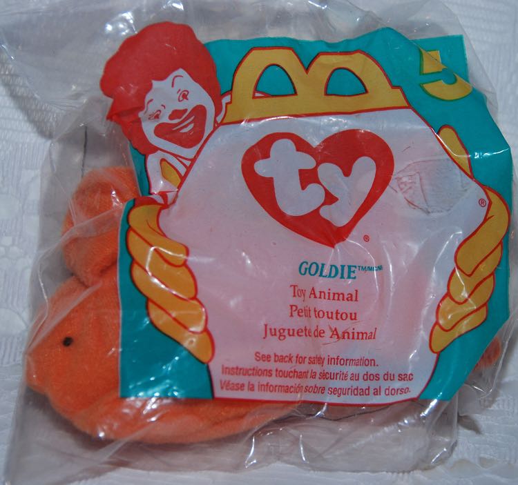 Goldie the Goldfish - Teenie Beanie  plush collectible - Main Image 2