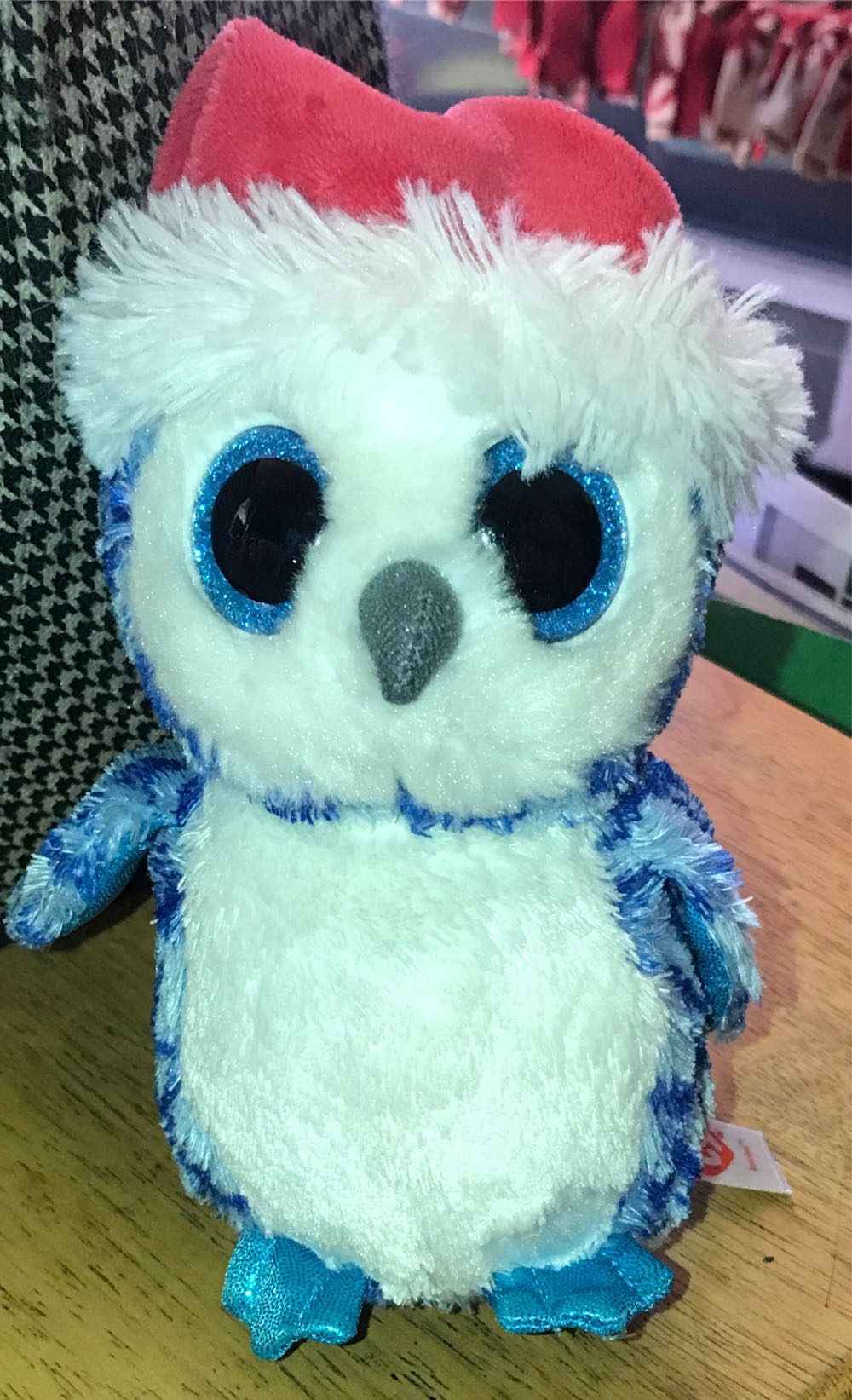 Icicles the Holiday Owl  plush collectible - Main Image 2