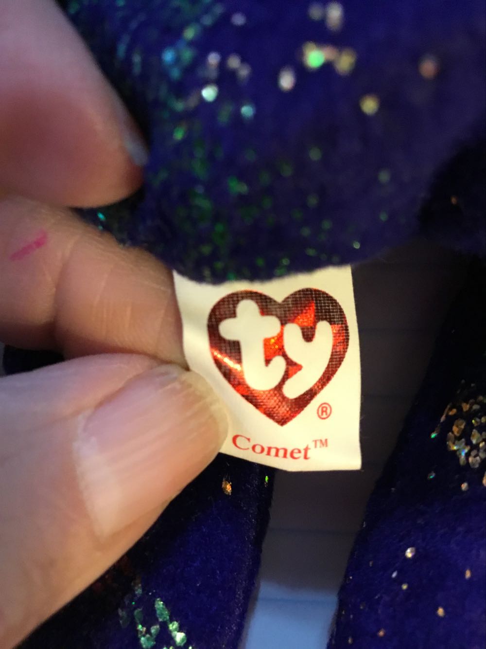 Comet Beanie Baby Of The Month. L 🐻  plush collectible - Main Image 3