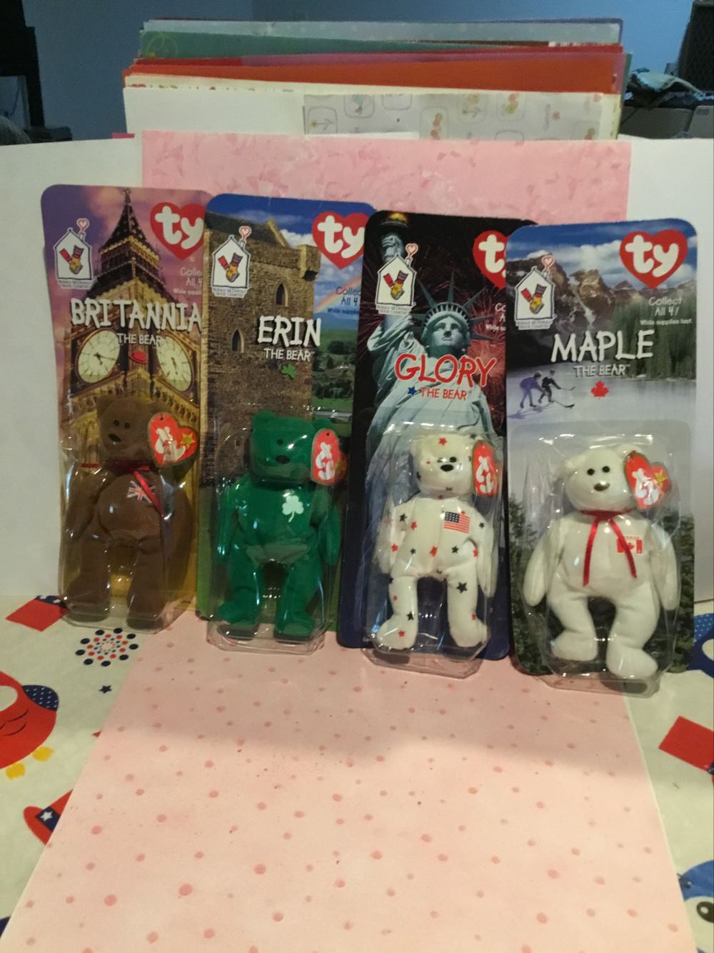 Britannia the Bear (1999 McDonald’s Teenie International Bears)  plush collectible - Main Image 3