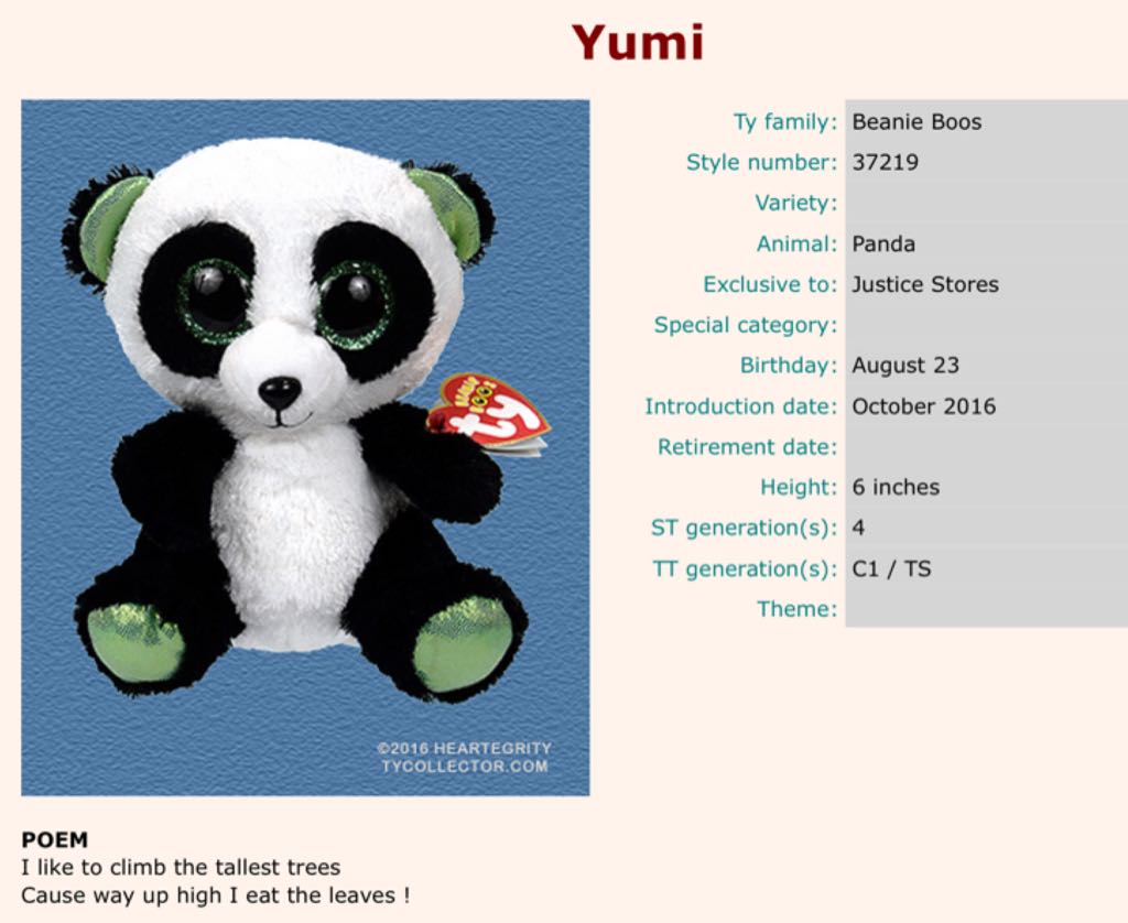 Yumi  (China) plush collectible - Main Image 2