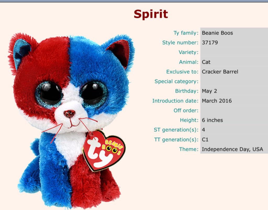 Spirit the cat  plush collectible - Main Image 2