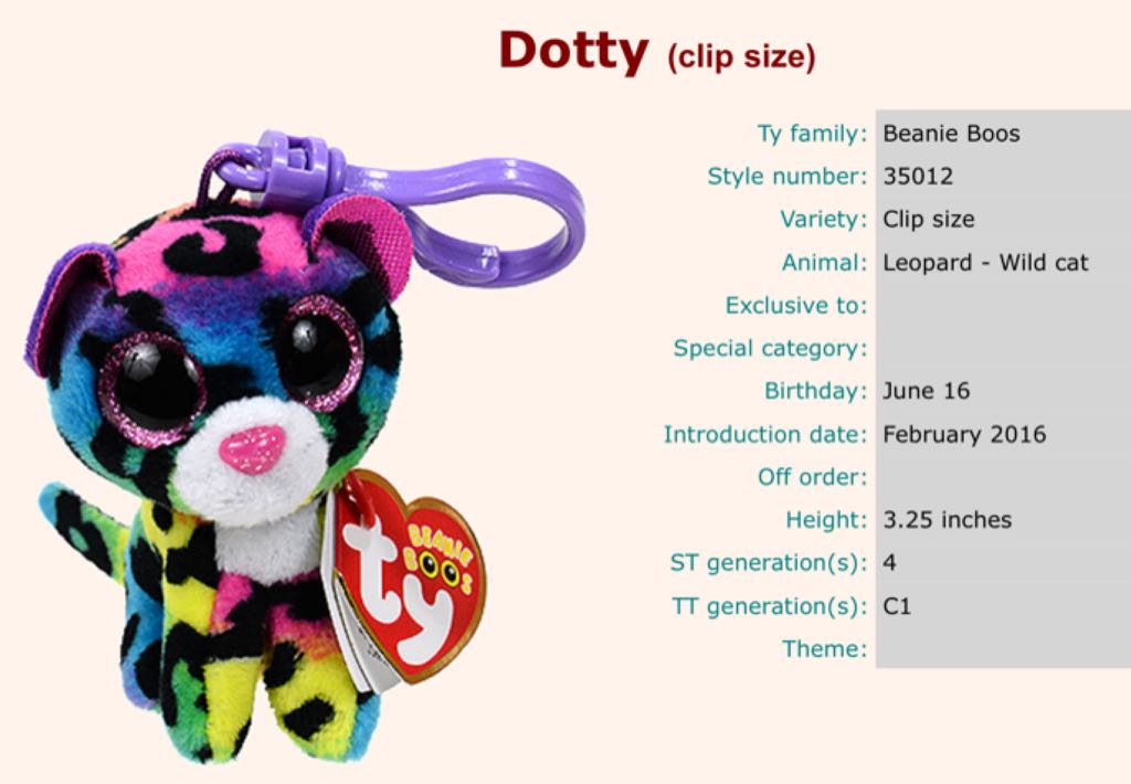 Dotty the Cat (clip)  plush collectible - Main Image 2