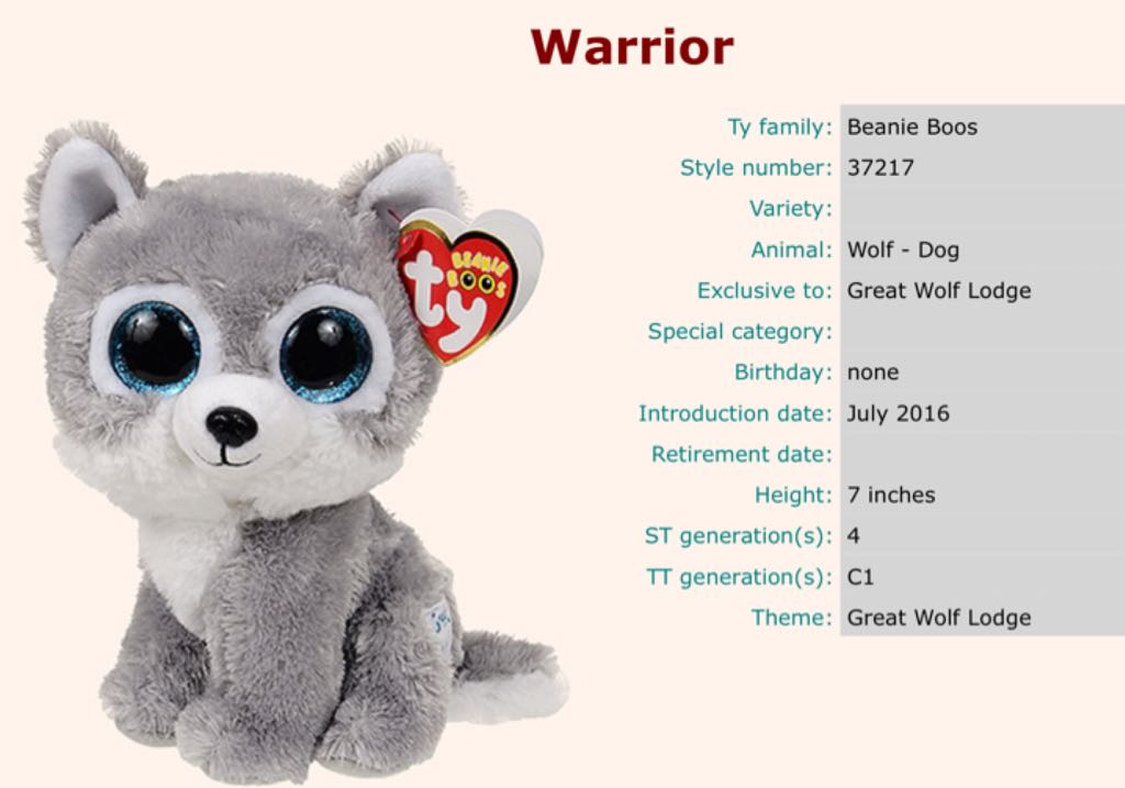 warrior  plush collectible - Main Image 2