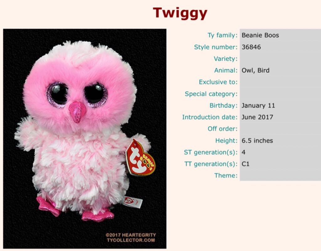 Twiggy  plush collectible - Main Image 2