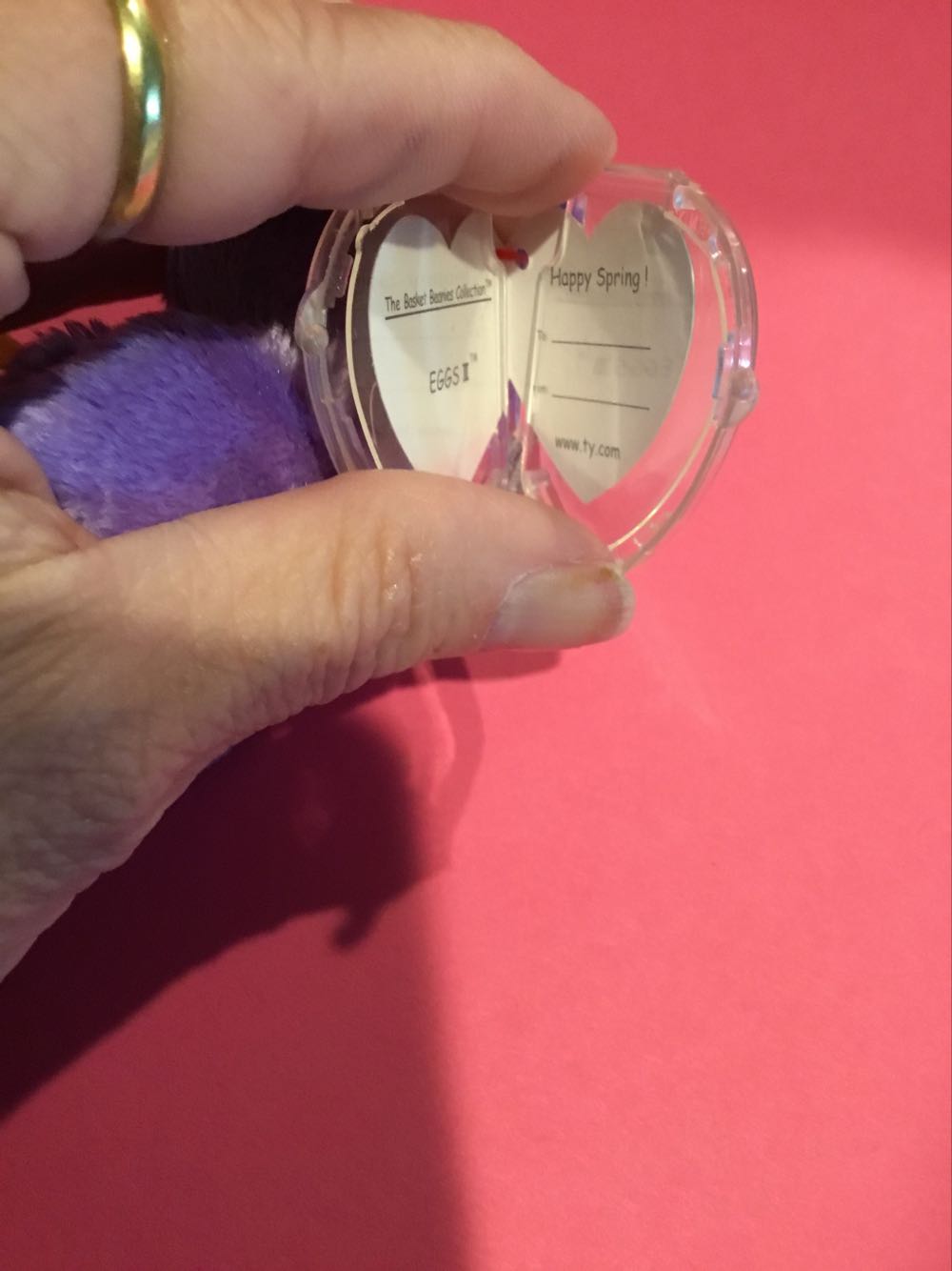 EGGS III The Bear - Basket Beanies - Easter  plush collectible [Barcode 008421035250] - Main Image 3