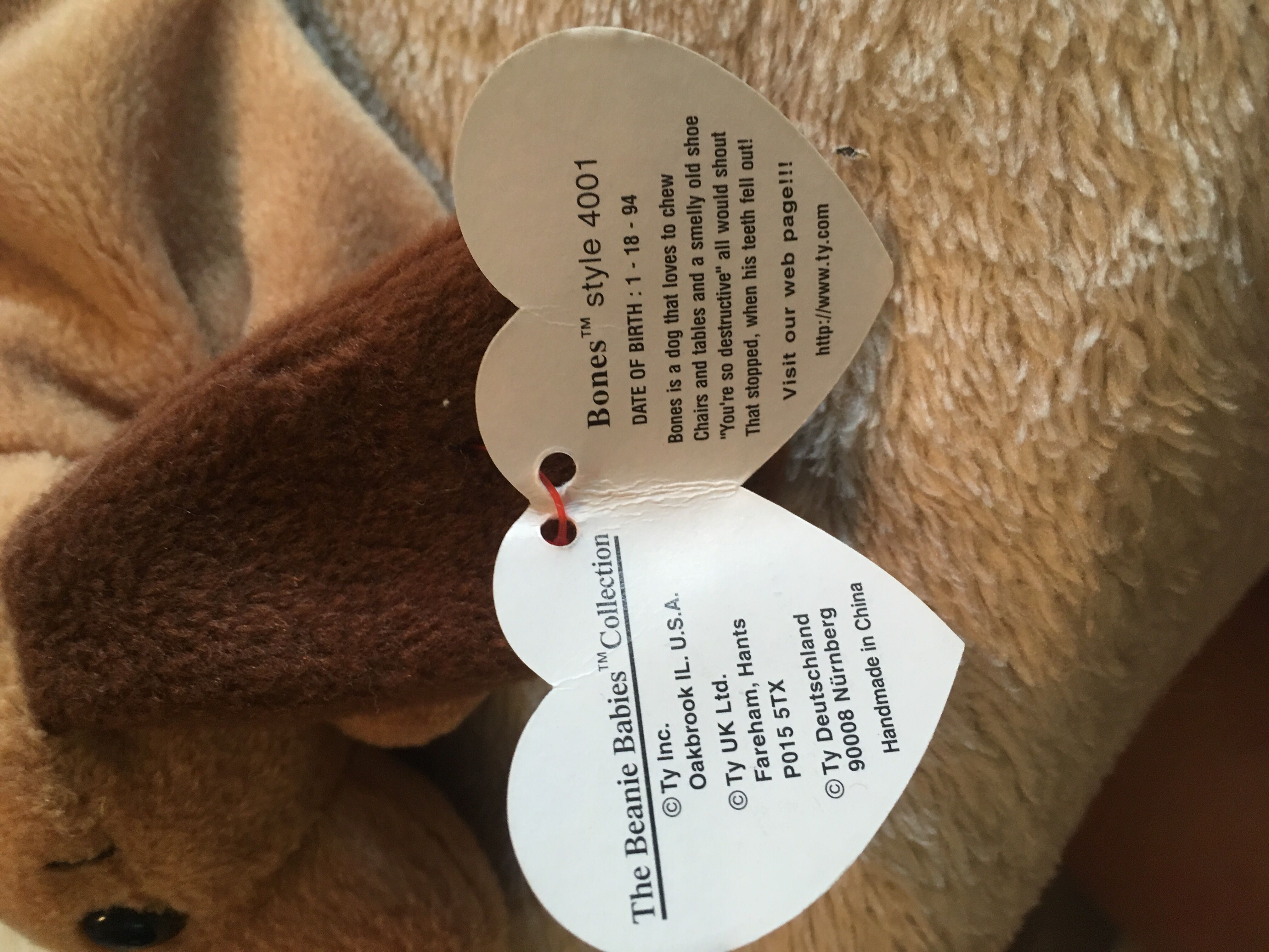 Bones the Dog   (United States) plush collectible [Barcode 008421040018] - Main Image 3