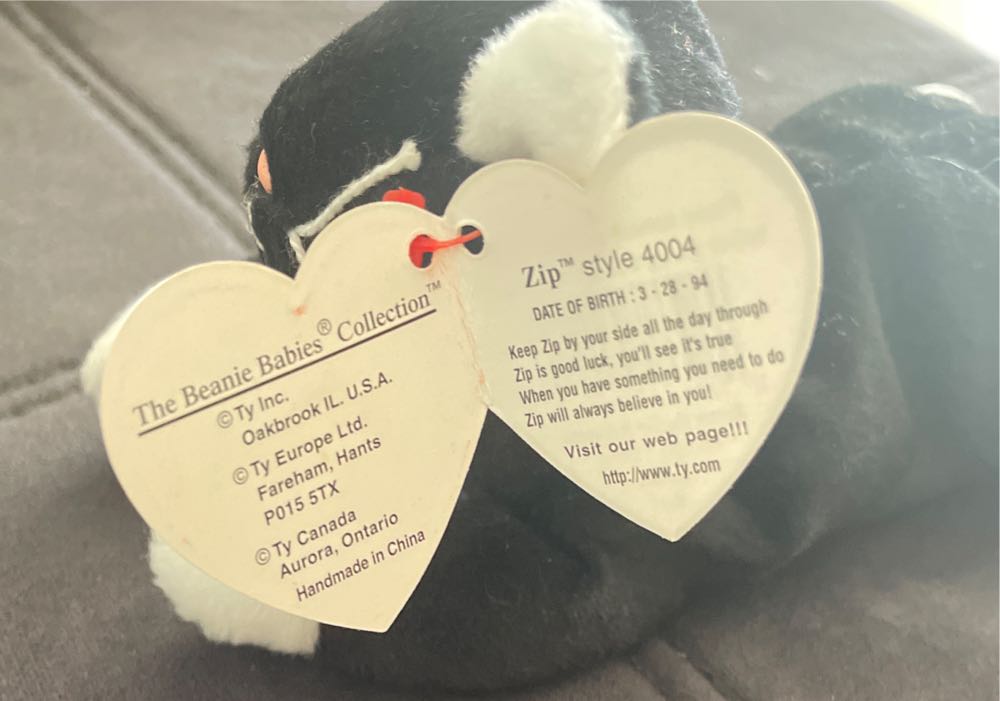 Zip The Cat #2 2 Available  (United States) plush collectible [Barcode 008421040049] - Main Image 3