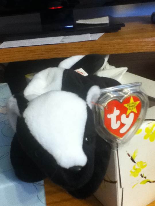 Stinky The Skunk 3rd Gen  (United States) plush collectible [Barcode 008421040179] - Main Image 2