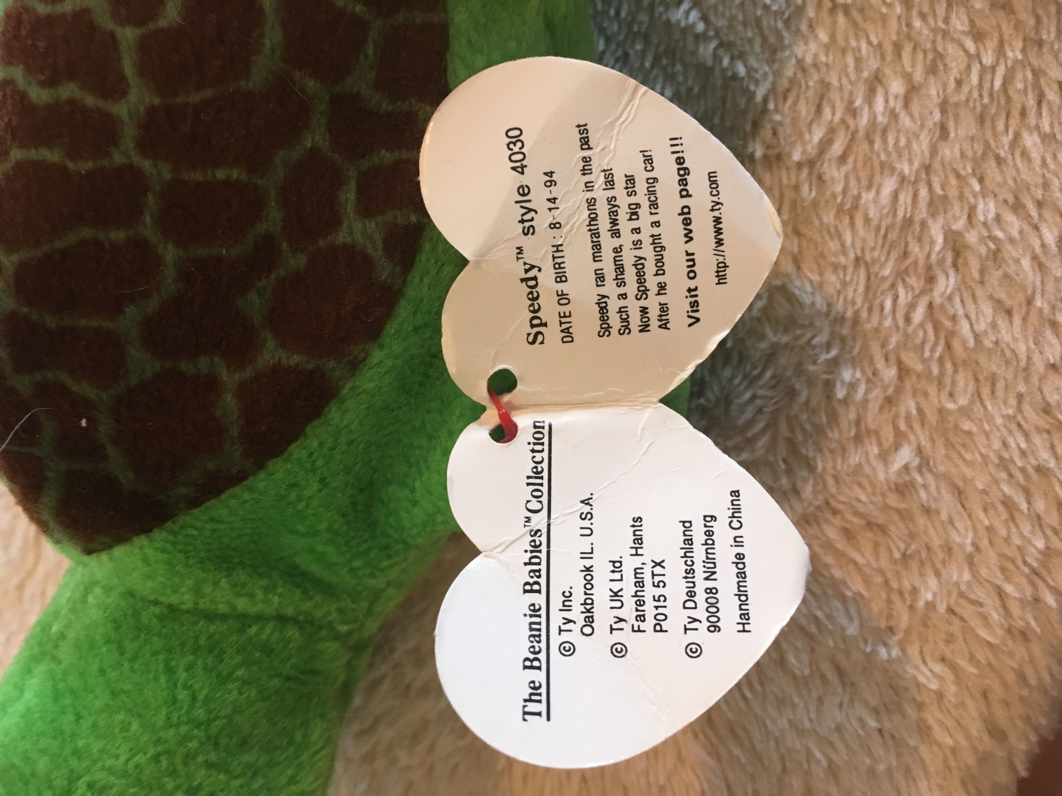 Speedy The Turtle  (United States) plush collectible [Barcode 008421040308] - Main Image 3